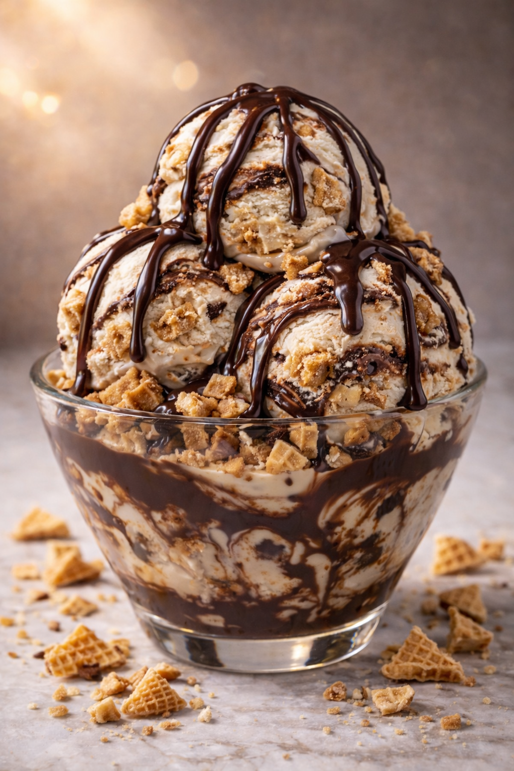 Fudge Cone Swirl ice cream